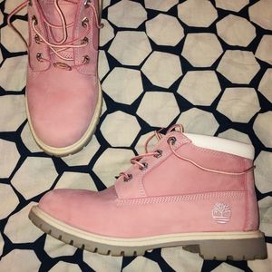 Timberlands Pink Short Boot